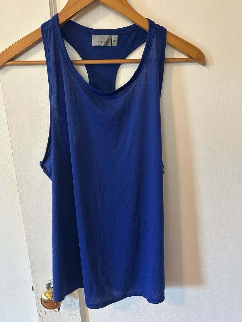 Athleta Women's Blue Racerback Tank Top Size Large